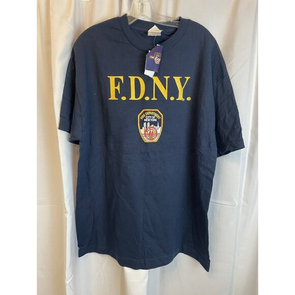 FDNY Men’s Navy Blue Tee Shirt XL NWOT‎ - Picture 1 of 3